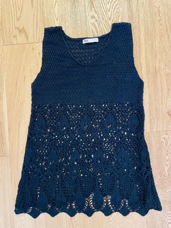 Zara Strickkleid schwarz - Grösse L