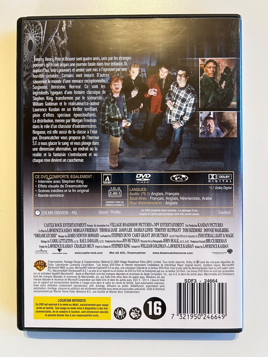 Alle DVDs: DREAMCATCHER L’ATTRAPE-RÊVES – Gebraucht aus St-Cierges von Crisi53 1