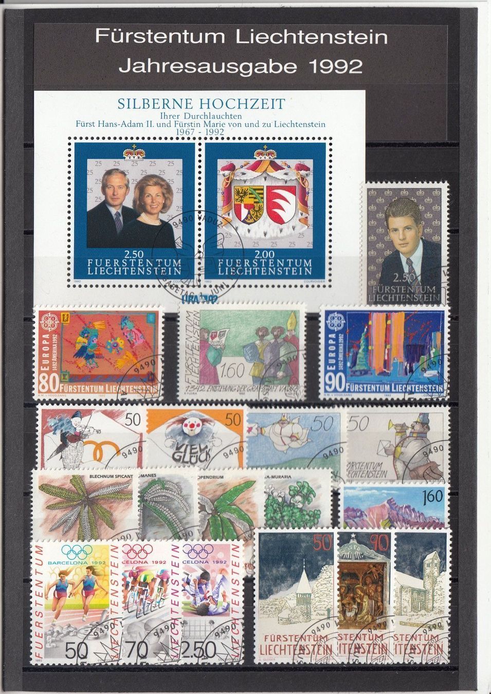 Tutti i francobolli: FL 1992 mit ET – Usato da Bürglen TG venduto da StampGraf