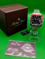 MATHEY-TISSOT MATHY VINTAGE SQUARE DATE SWISS MADE PEPSI NEU