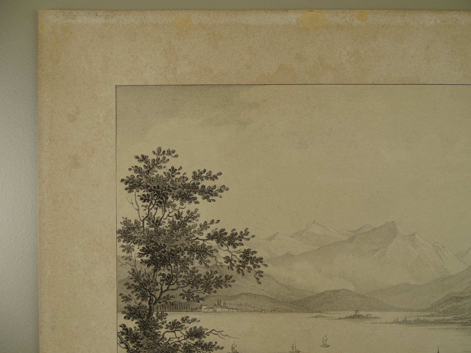 Incisioni: WÄDENSWIL, LITHOGRAPHIE UM 1850 – Usato da Grüningen venduto da Kartensammler 2