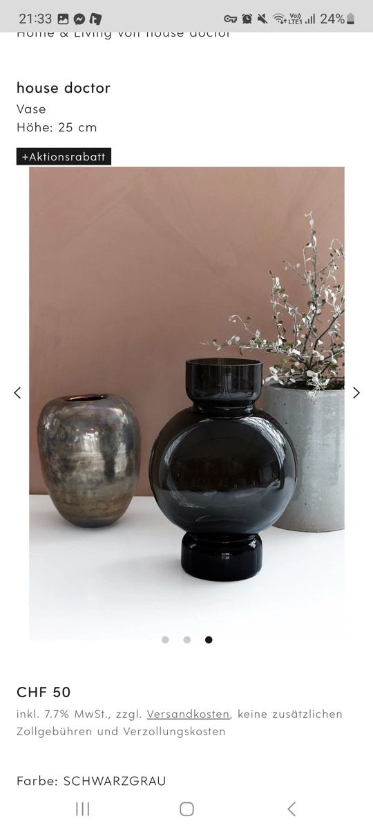 House Doctor Vasen & Gefässe: Vase | House doctor | danish design – Gebraucht aus Zürich von samira12382 2