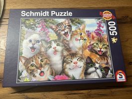 Puzzle, 500 Teile, Katzen-Motiv, Nei !