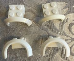 Lego 4 x Mudguard 4 x 2 1/2 x 1 2/3 with Arch Round - 50745