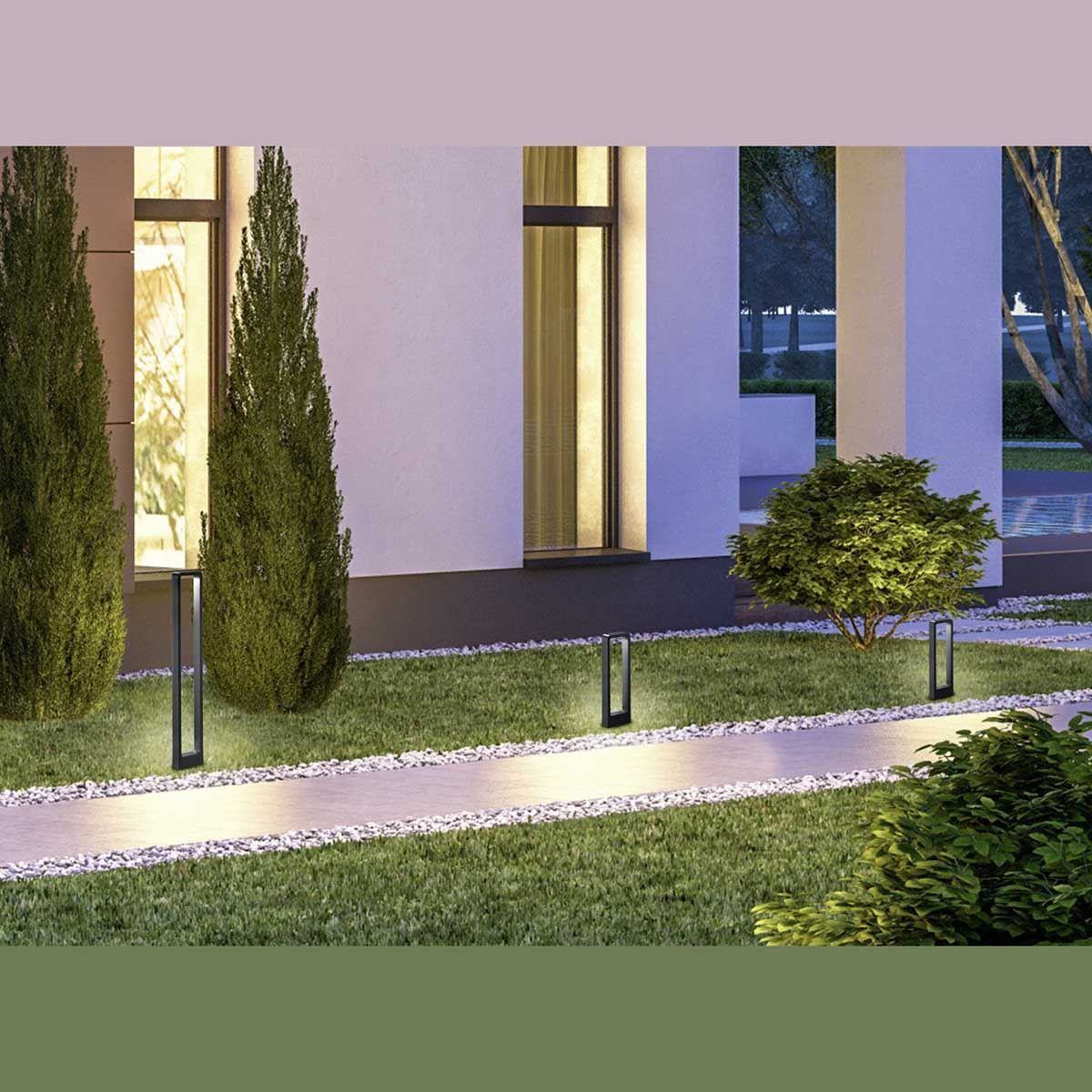 Lampen: LED Stehleuchte, IP54, Anthrazit – Neu (gemäss Beschreibung) aus Kreuzlingen von Smart-Light 1