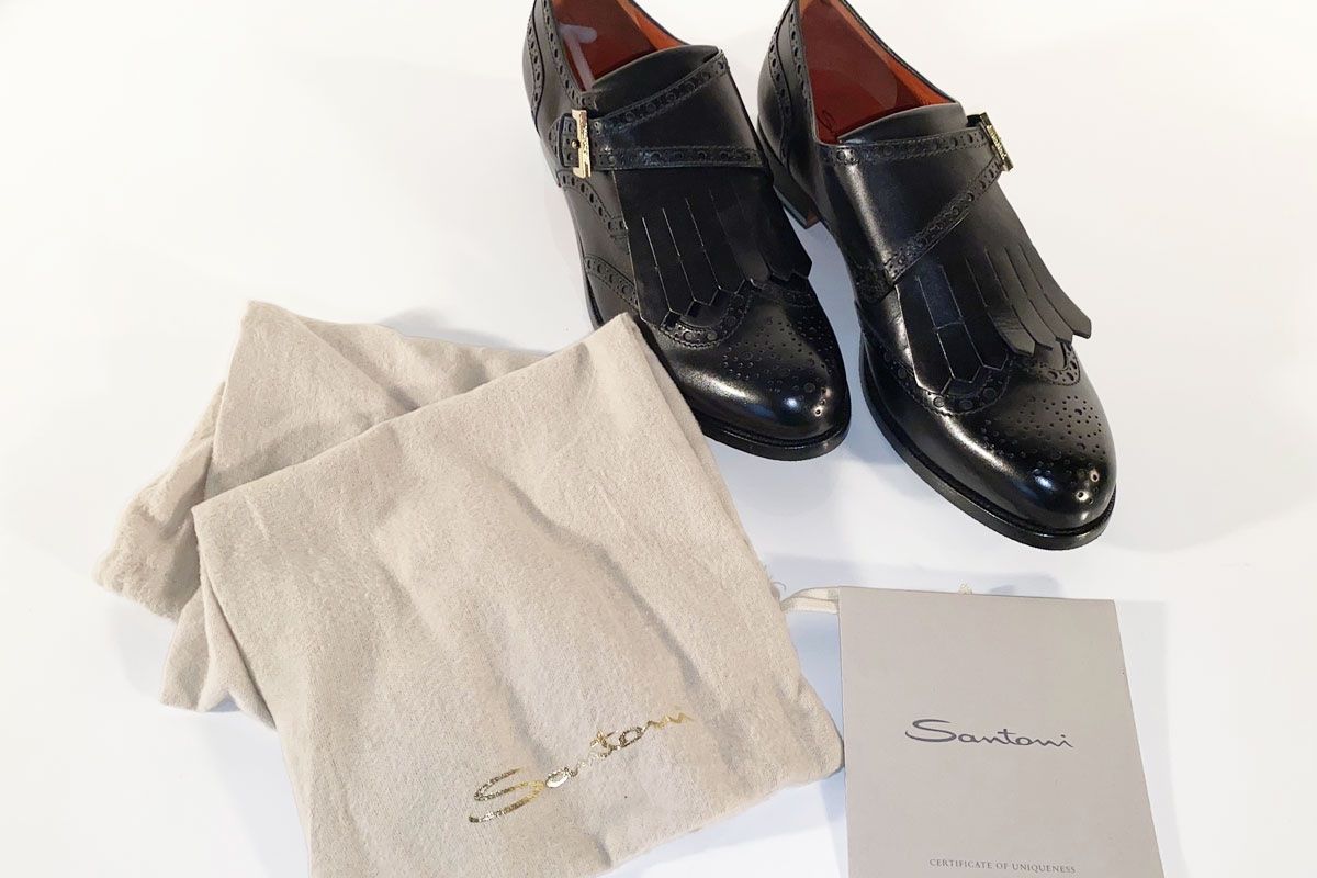 Santoni Scarpe da uomo: Santoni Mokassins Leder schwarz Gr.41.5 – Nuovo (secondo la descrizione) da Ballwil venduto da ClassicGallery 5