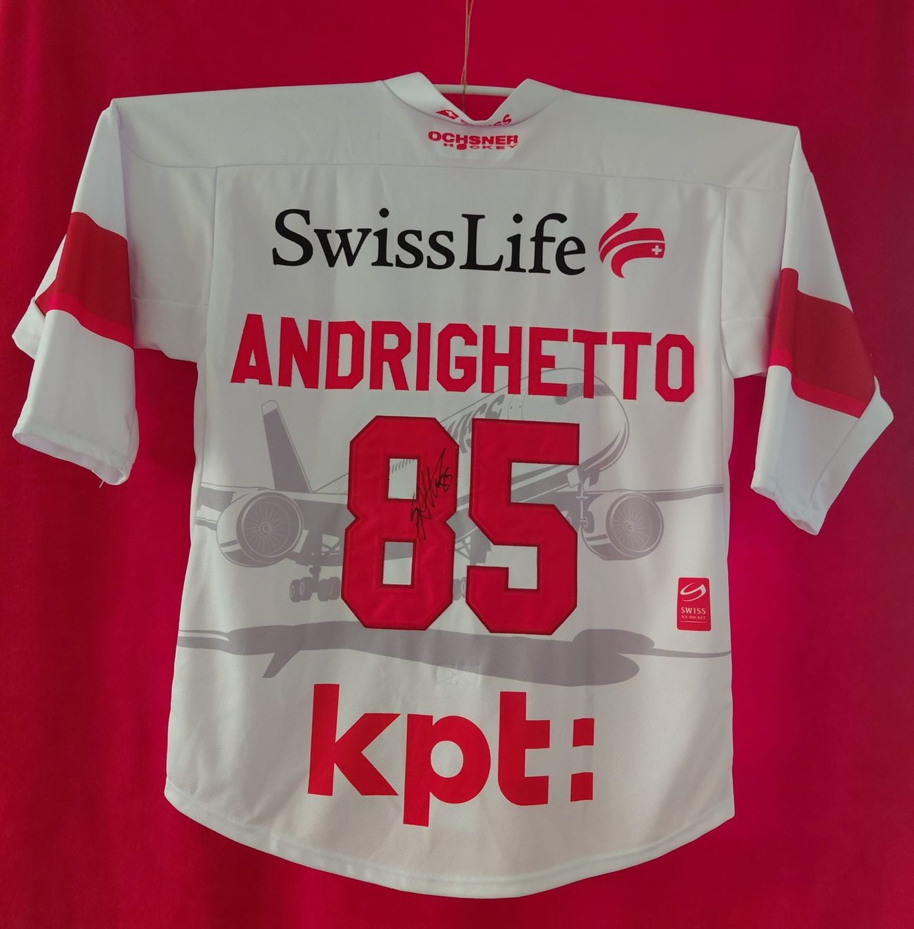 Schweizer Nati Canottiere & Pantaloni: Swiss Eishockey Trikot Andrighetto – Usato da Wilen b. Wollerau venduto da Sousi82 5