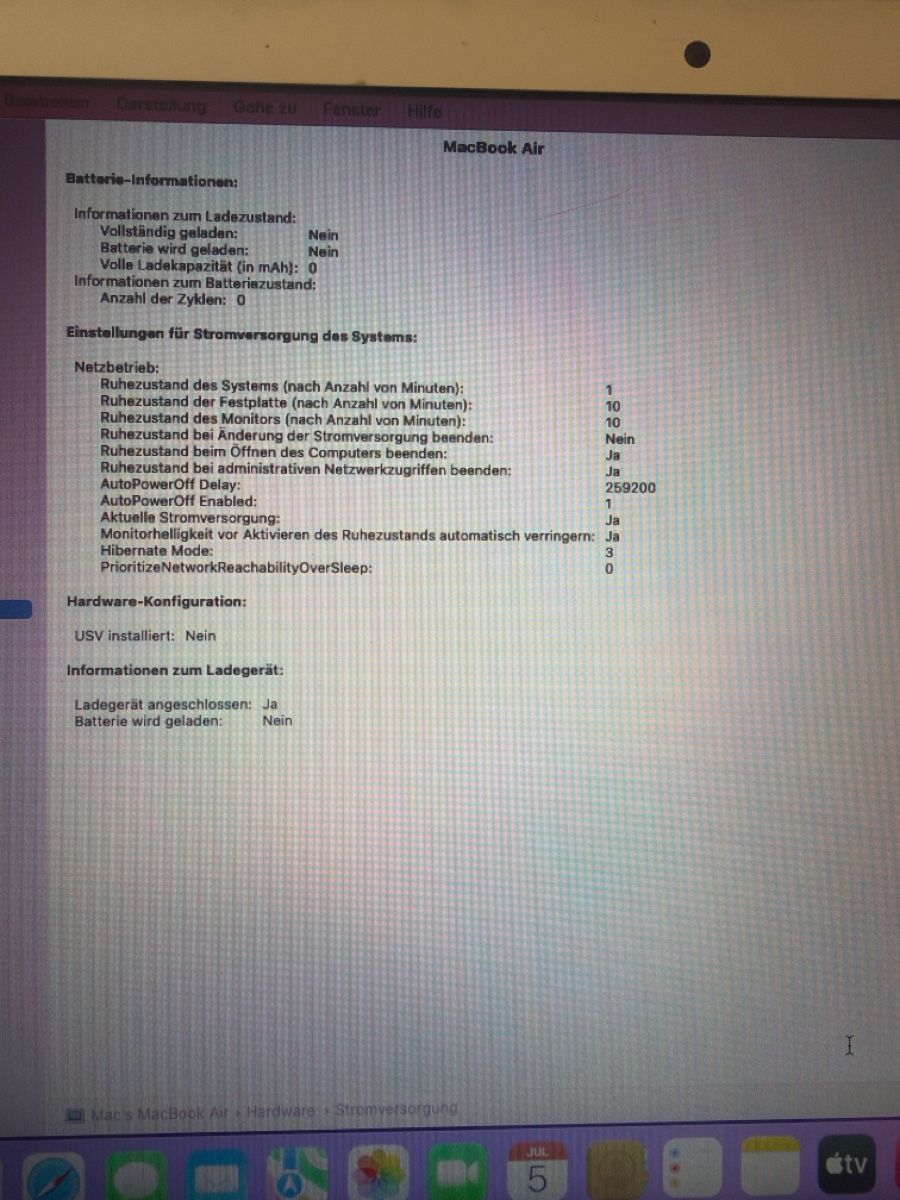 Apple Notebooks: Macbook Air 13 – Gebraucht aus Baden von noli.r 6