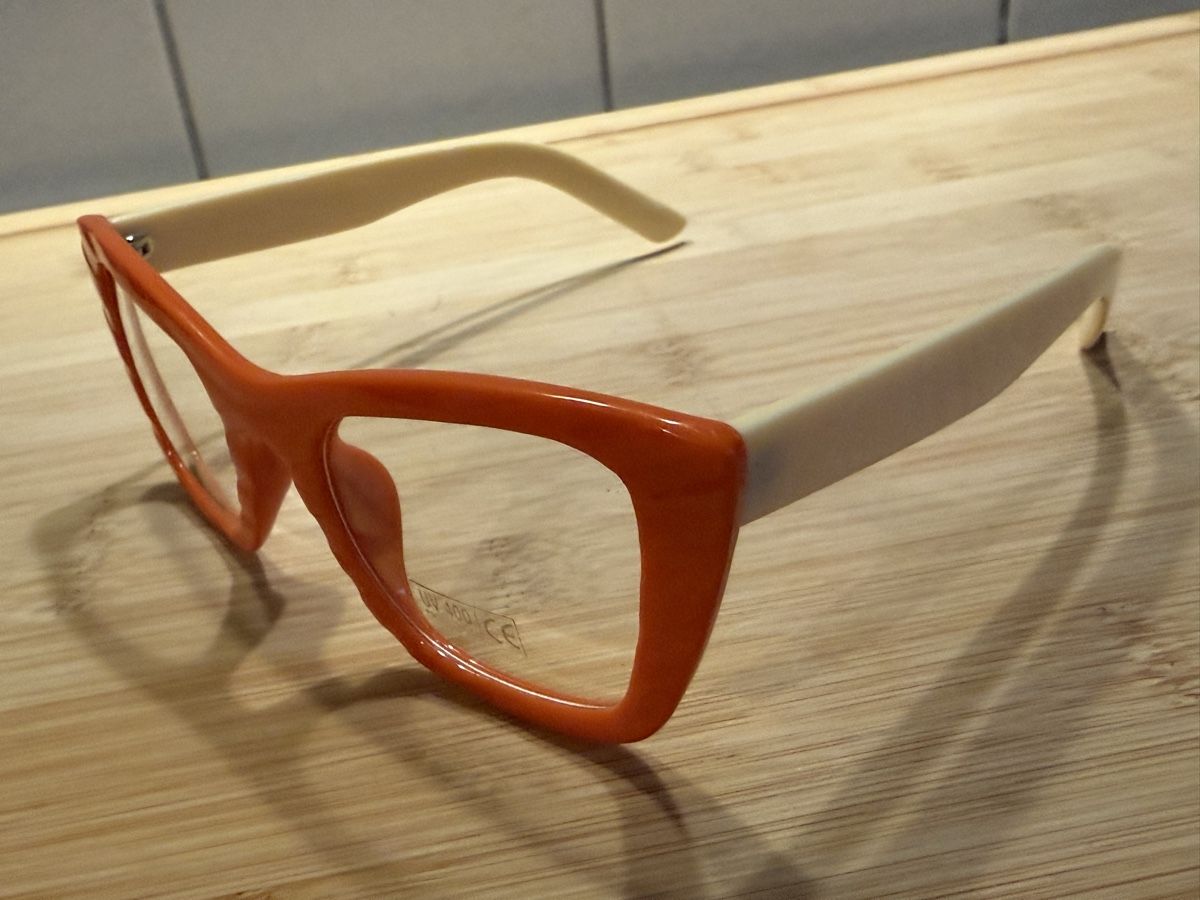 Occhiali & Lenti: Orange Brille im Retro-Stil – Usato da Basel venduto da zukk_ 1