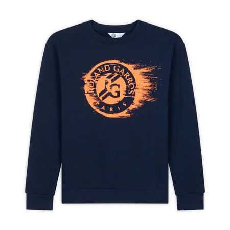 Roland Garros Navy Sweatshirt with Logo size M Woman