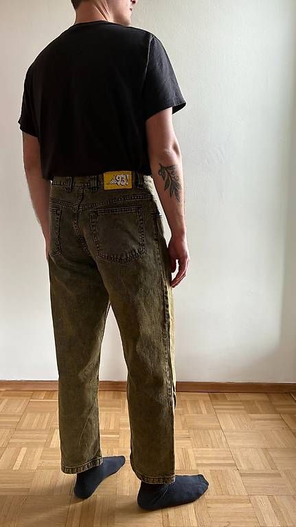 Polar Skate Co. Jeans: Polar 93! Yellow/black jeans – Usato da Lugano venduto da Ru_Le 1