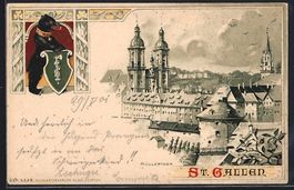 Litho St. Gallen, Müllerthor und Wappen