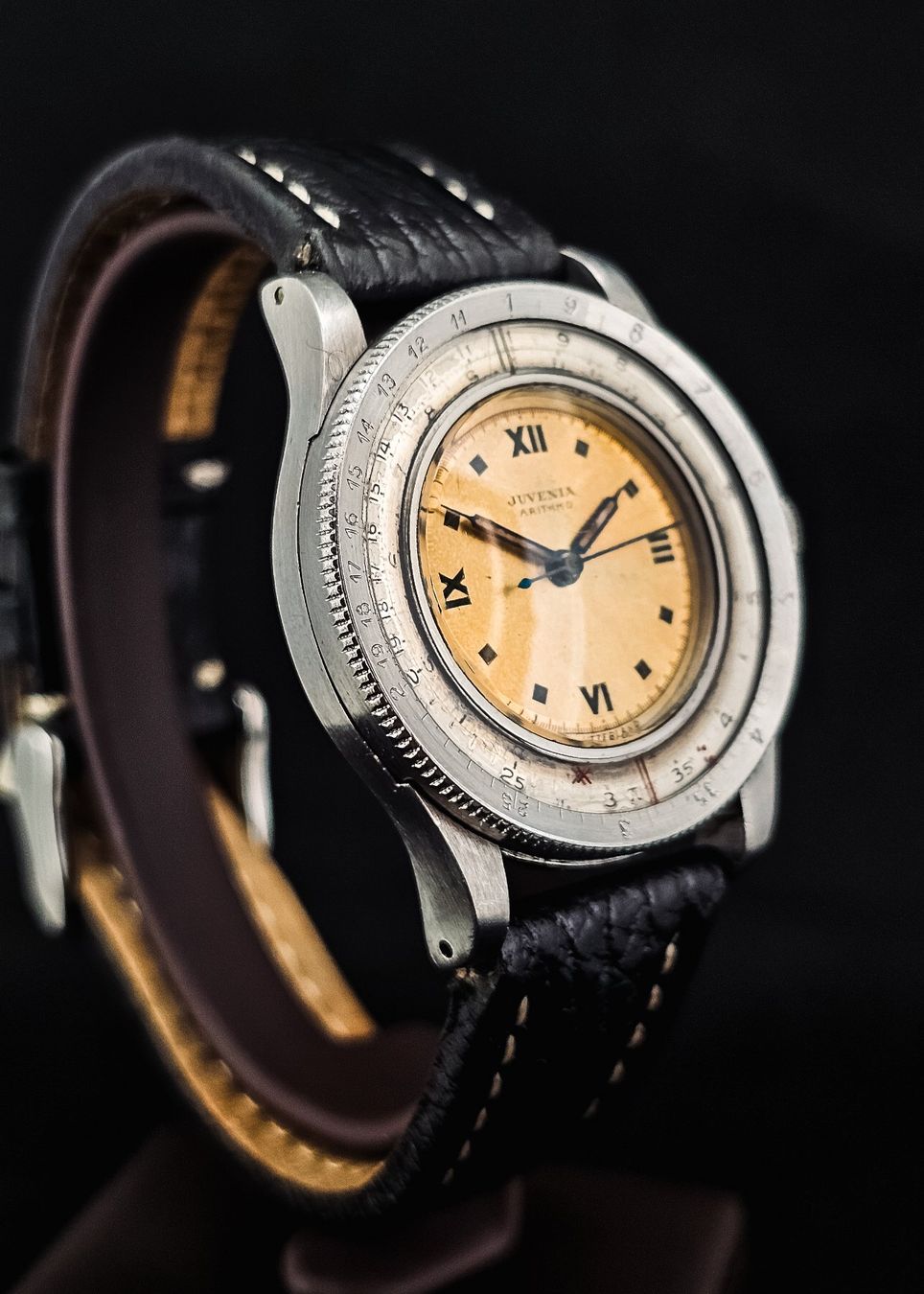 Juvenia Orologi: Seltene JUVENIA ARITHMO Vintage-Herrenuhr – Usato da Lugano venduto da R.Riccardo 1
