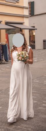 Hochzeitskleid-Jumpsuit, Gr. 44 (oder Schwangerschaft)