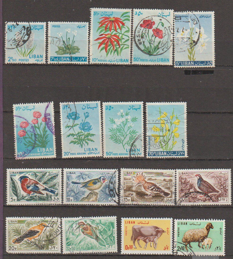 Tous les timbres: Liban collection divers thèmes – D'occasion à Crans-Montana par kira56 2