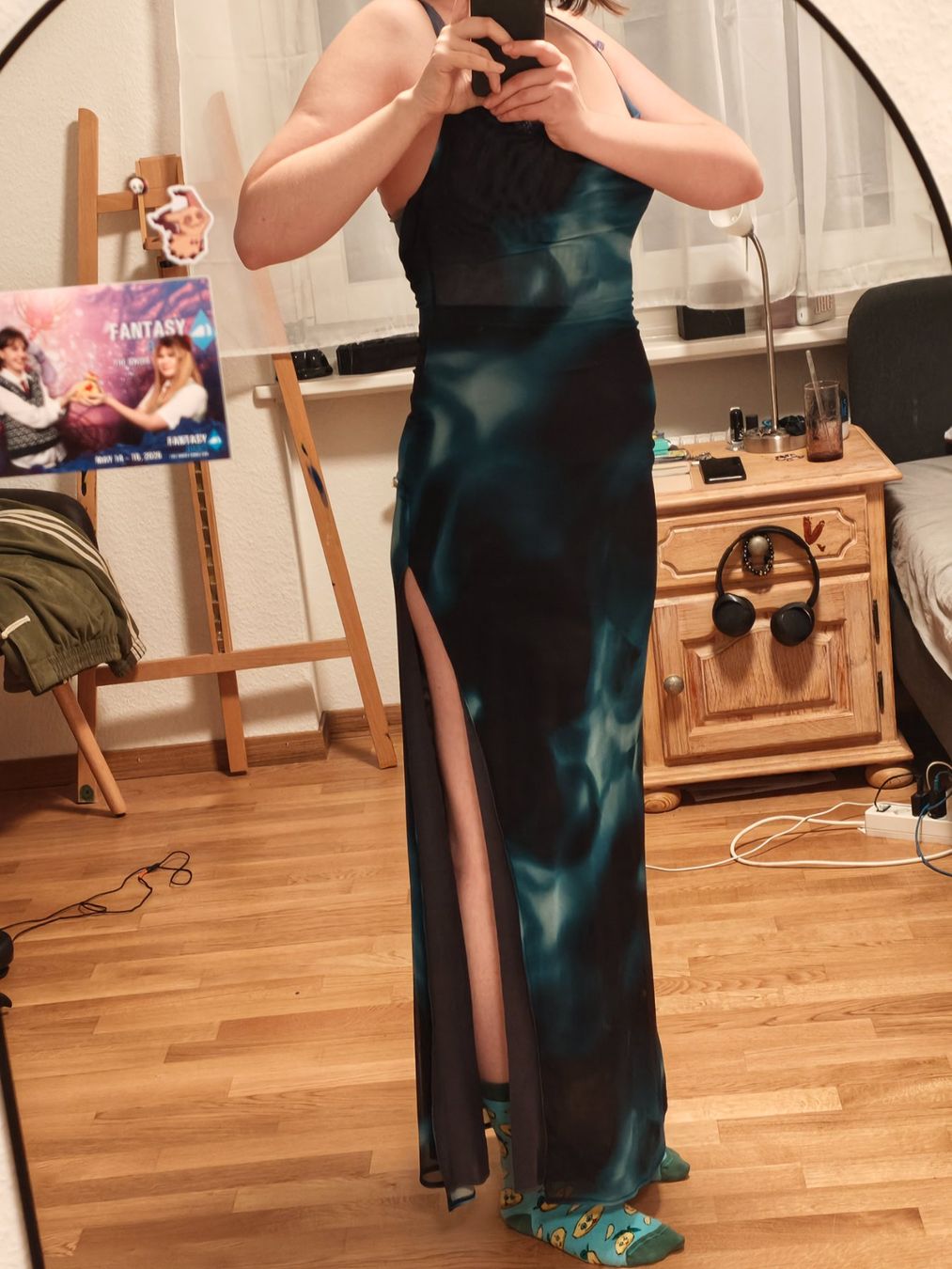 Pull&Bear Kleider: Abendkleid Pull and Bear blau gemustert Grösse S neuwertig – Neu (gemäss Beschreibung) aus Luzern von fio_vc98 1