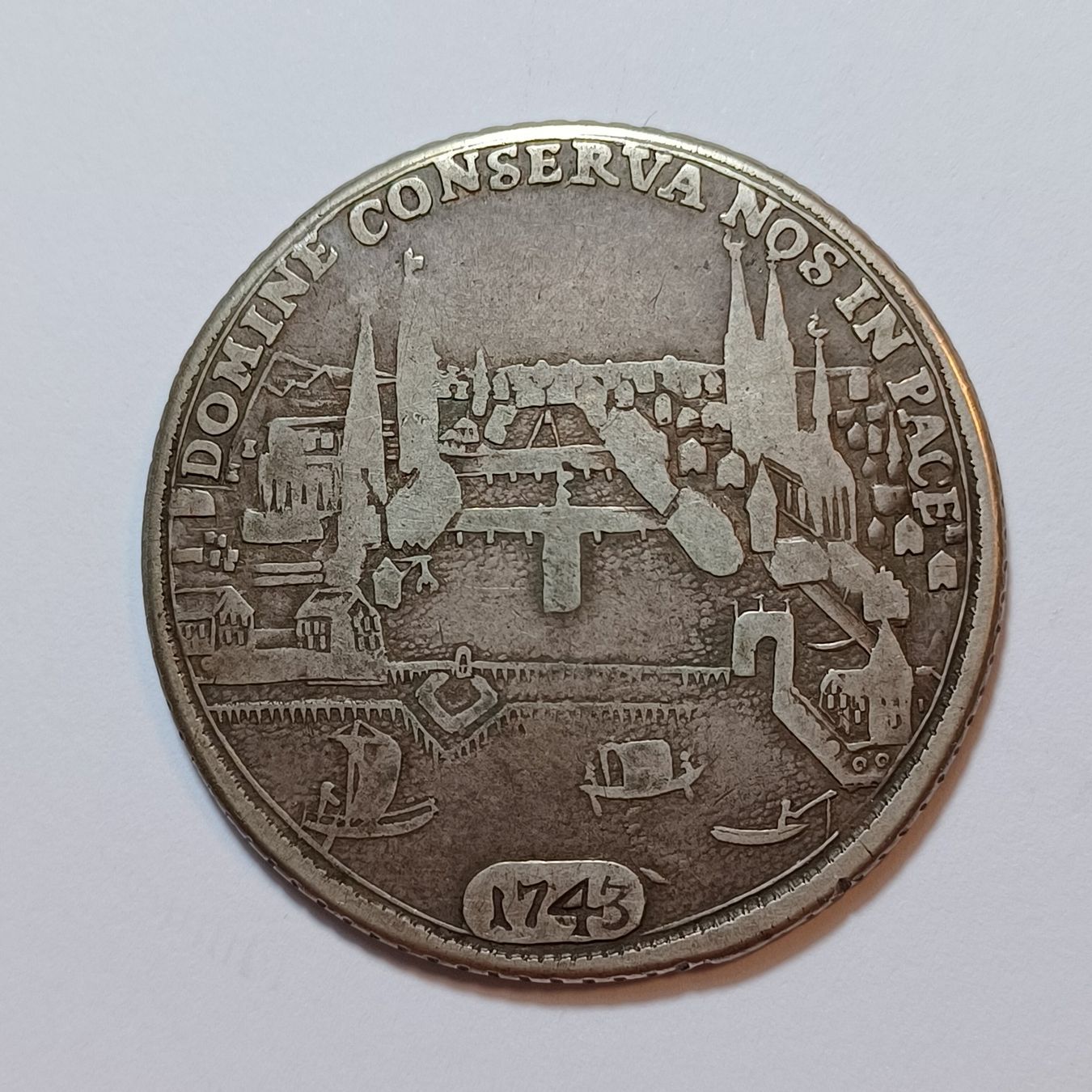 Tutti le monete: Taler 1743 Zürich – Usato da Pfäffikon ZH venduto da Schweizer_Muenzen