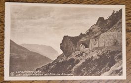 Lötschbergbahn, Viktoriafelsen Blick Rhonetal 1918