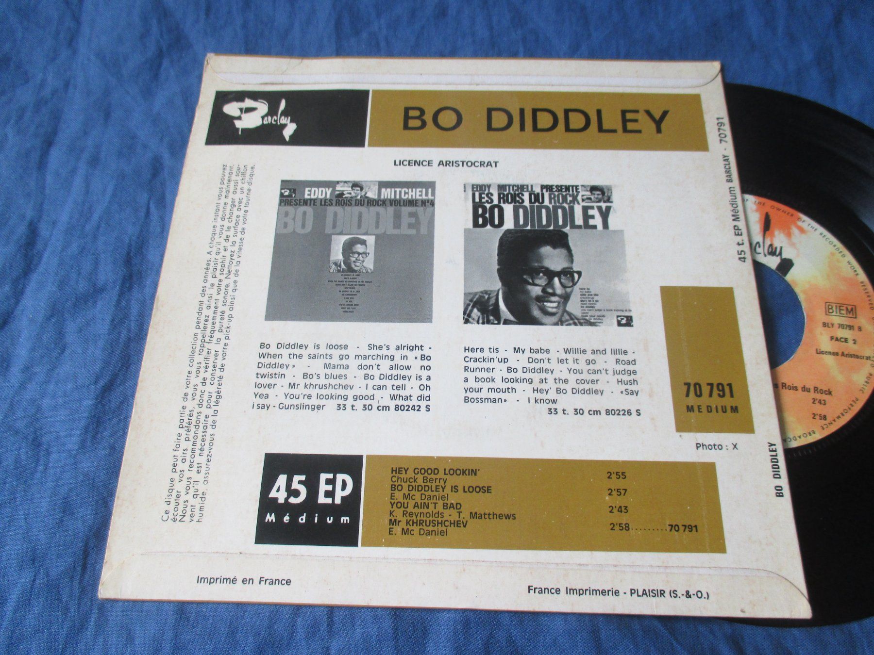 Dischi in vinile: Bo Diddley EP Hey Good Lookin' – Usato da Colombier NE venduto da Nevenma 1