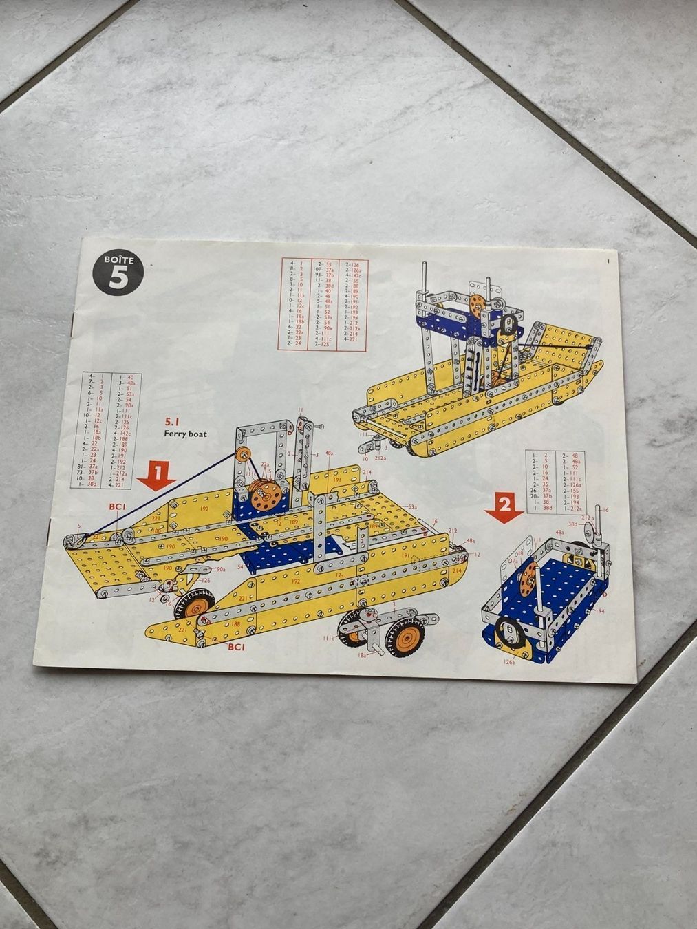 Meccano Kit di costruzioni: Grande boite de Meccano, 6 Modèles de construction – Usato da Bassecourt venduto da CALUMET-X 6