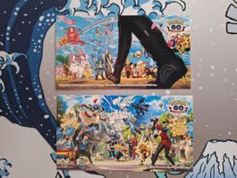 2x Pokemon Go 5th Anniversary Stickers, Pokemon Center Japan