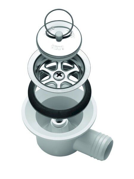 Igiene: Edelstahl Spülbecken + Ablauf Schwarz – Nuovo e nell'imballaggio originale da Bottighofen venduto da zaap 7