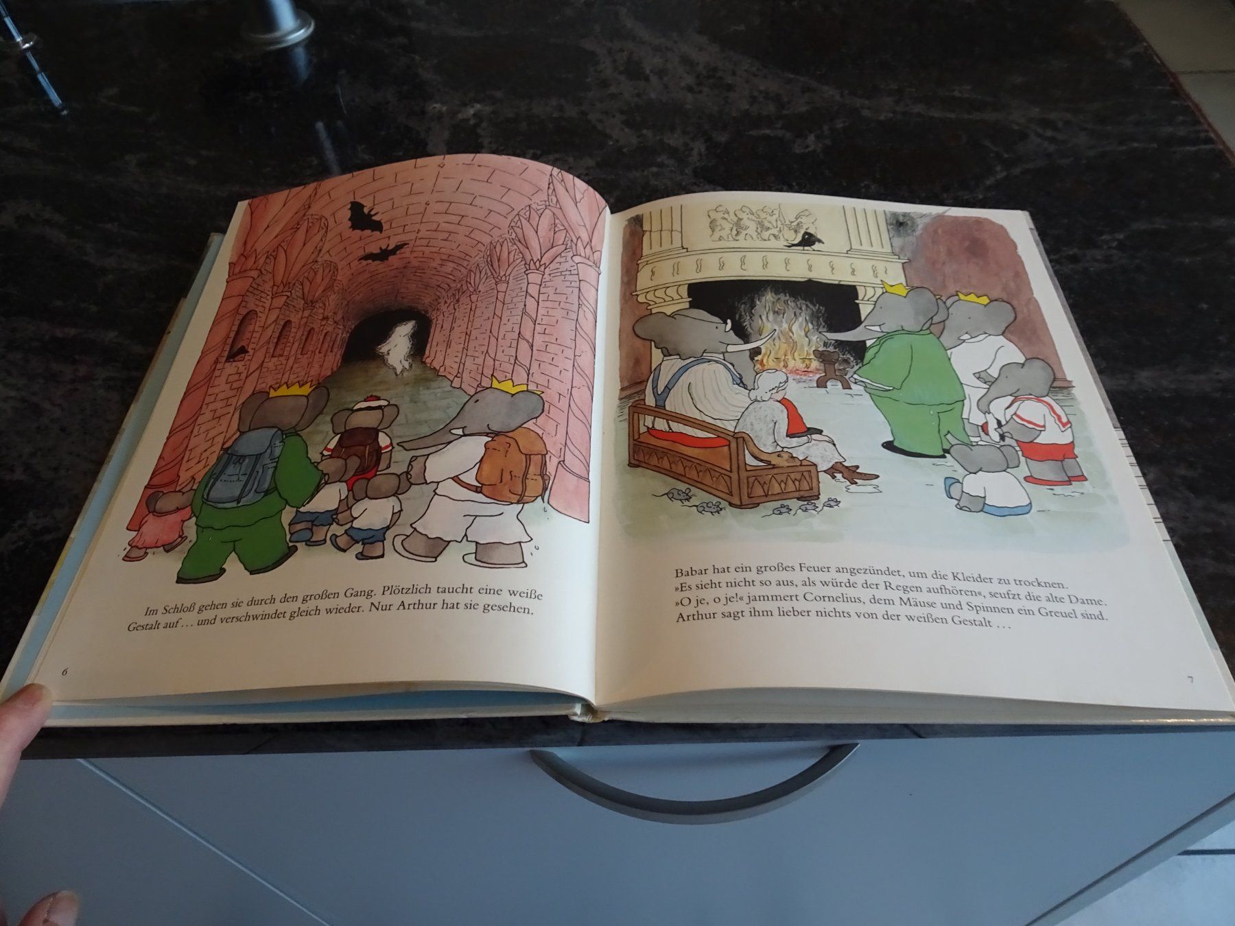 Libri: Babar und das Gespenst, Kinderbuch  Laurent de Brunhoff 1983 – Usato da Zürich venduto da Roulet 4