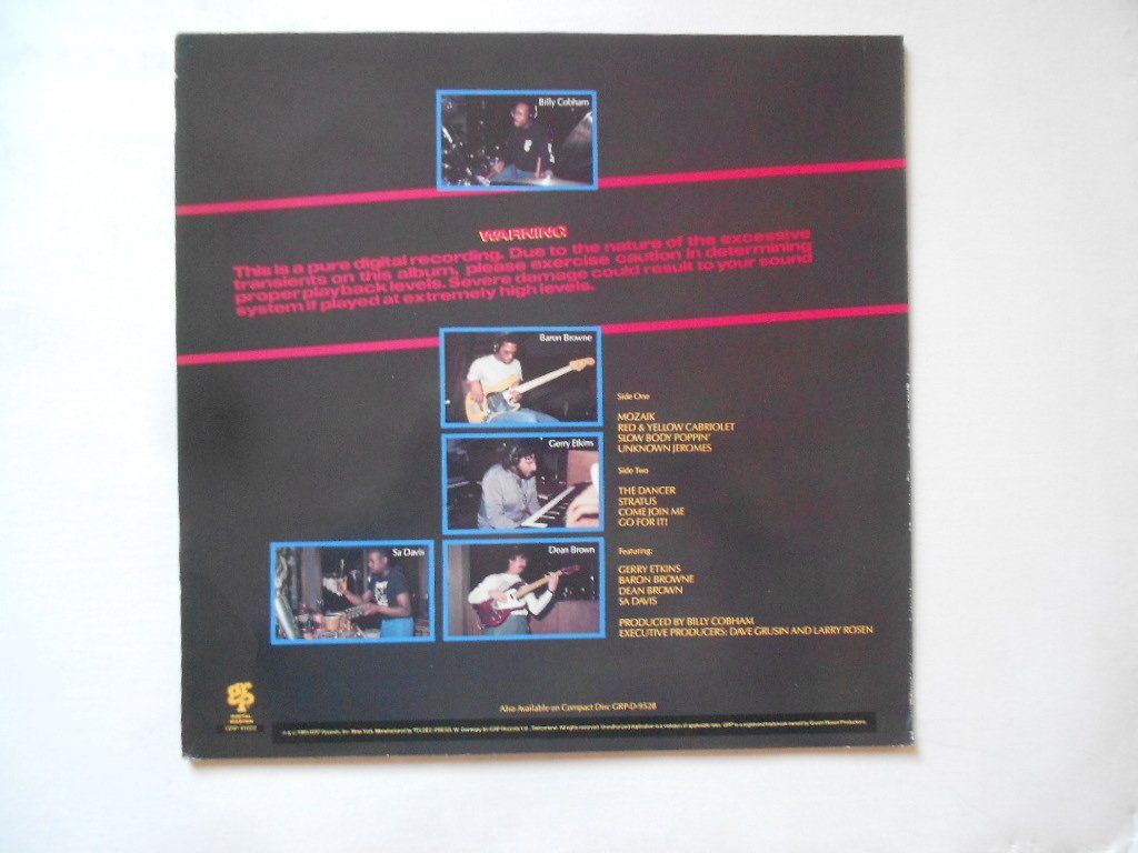 Dischi in vinile: BILLY COBHAM  -  WARNING – Usato da Bex venduto da Giorgiob 1