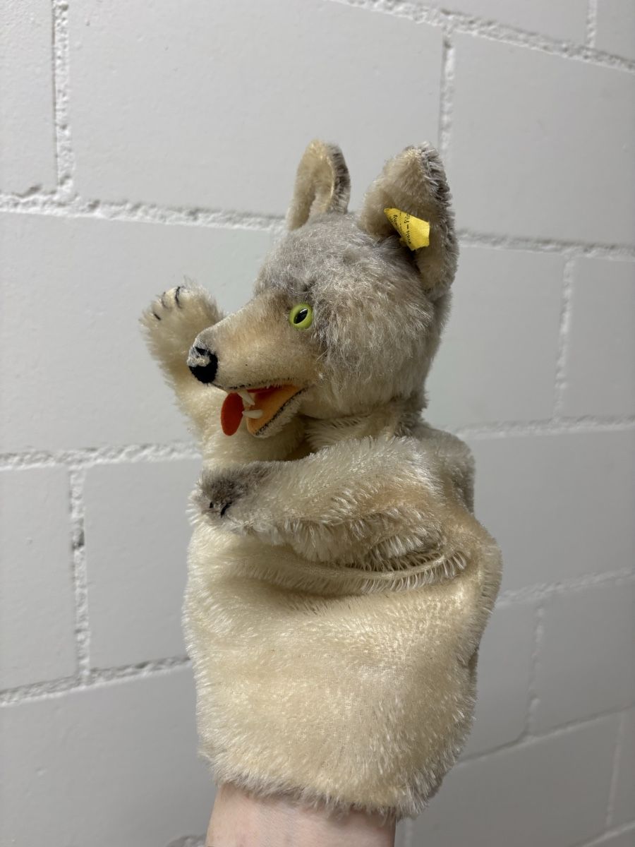 Steiff Spielzeuge: Steiff Wolf „Loopey“, Handpuppe, 60er – Gebraucht aus Dübendorf von NWelti 1