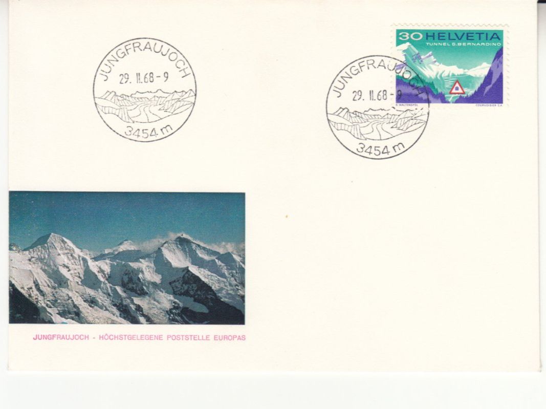 Tutti i francobolli: Werbedatumstempel Jungfraujoch K 312 – Usato da Bürglen TG venduto da StampGraf