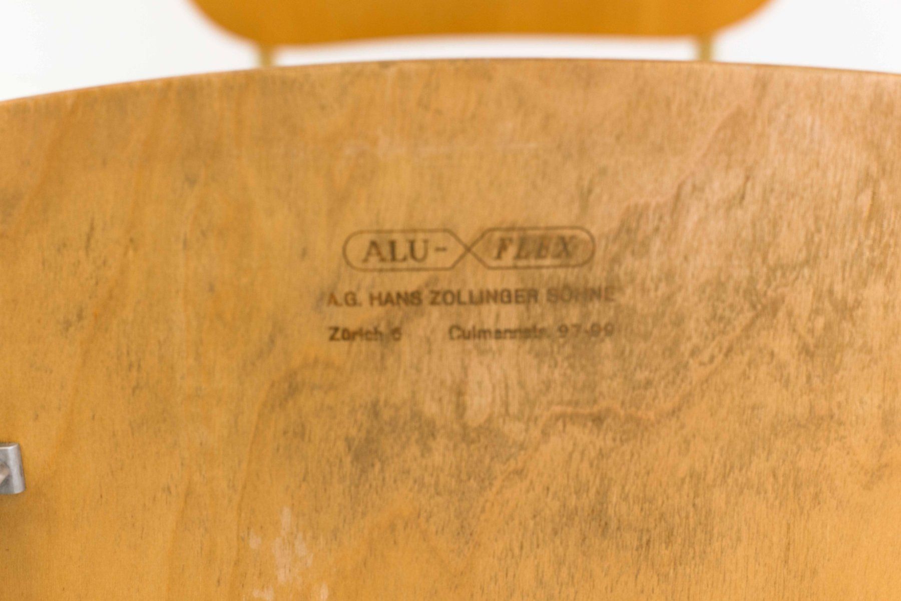 Sedie: Armin Wirth Aluflex Stühle 43cm - Silber – Usato da Zürich venduto da STUZH38 5