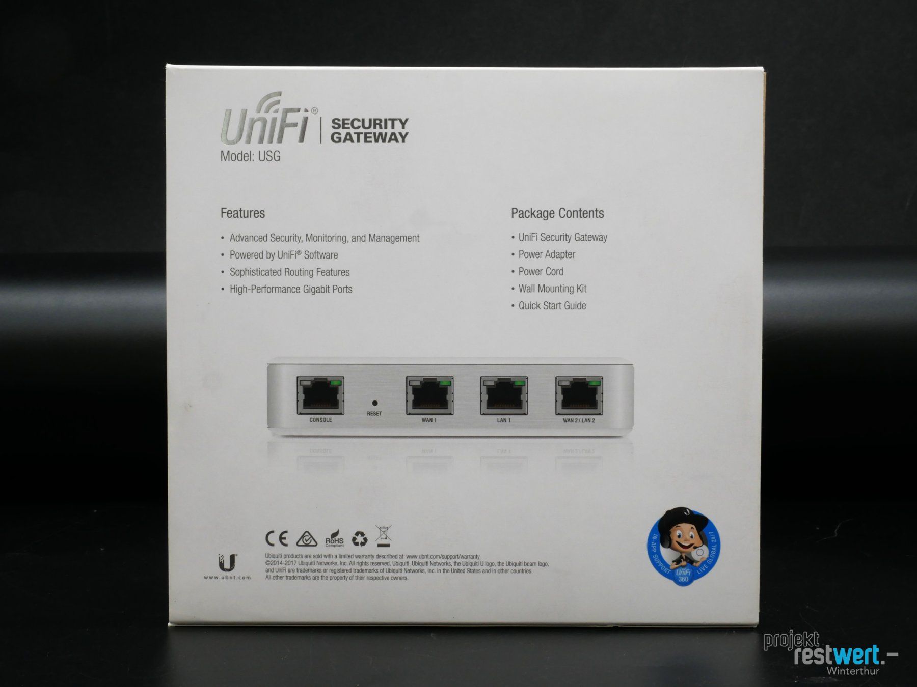 Firewall: UBIQUITI UniFi Security Gateway, USG – Gebraucht aus Winterthur von Restwert_Winterthur 6