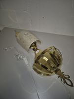 Wandlampe Valenti Messing mit Stoffschirm gebraucht