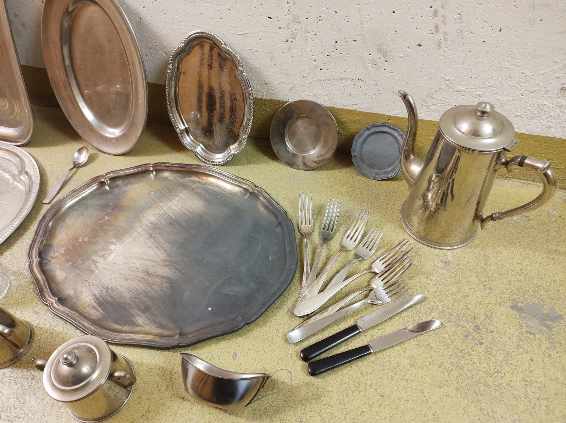 Set di piatti: KAFFE CAFE SERVICE TEE KANNE SILBER – Usato da Lupfig venduto da Womewome 2