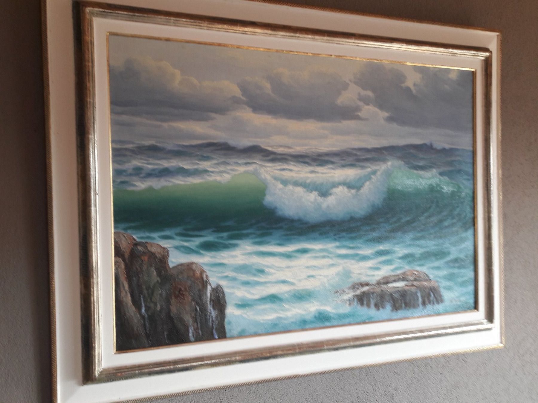 Dipinti: Oelbild gross, das Meer – Usato da Erlinsbach venduto da andiKawa 2