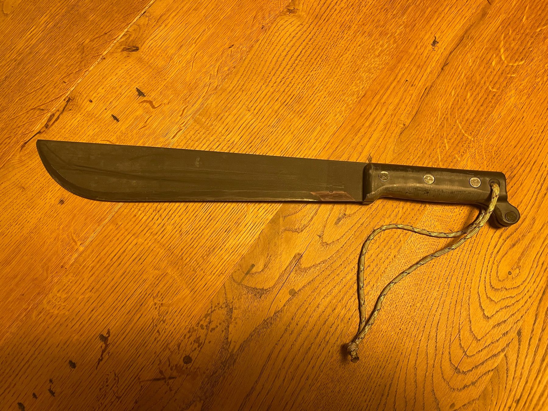 Schweizer Armee Stichwaffen: Machette Ontario Knife US – Gebraucht aus Oberbütschel von Woodie2005