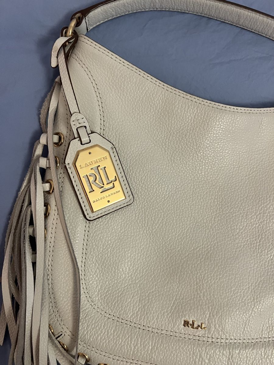 Ralph Lauren Borse: Ralph Lauren Leder-Umhängetasche mit Fransen – Usato da Zürich venduto da sop_xbd7 3