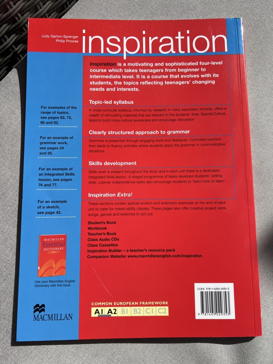 Bücher: Student‘s Book  / Inspiration 1 / NEU – Neu und originalverpackt aus Kirchberg BE von Bergdorf16 1