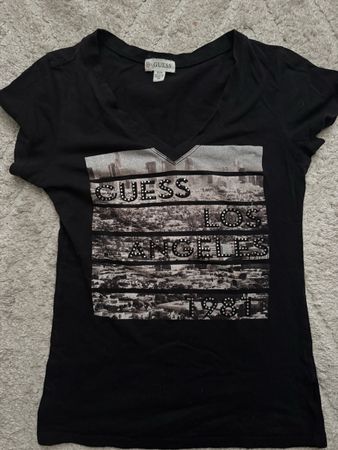 Guess T-Shirt Schwarz Damen Grösse XS 