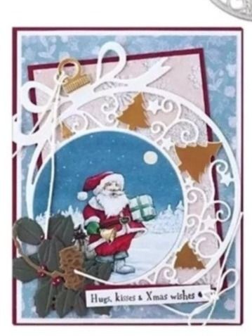 Sciablone: Stanzschablone Nr.169,Weihnachtskugel gross(Sizzix geeignet) – Nuovo e nell'imballaggio originale da Gretzenbach venduto da Fliegepilz56 3