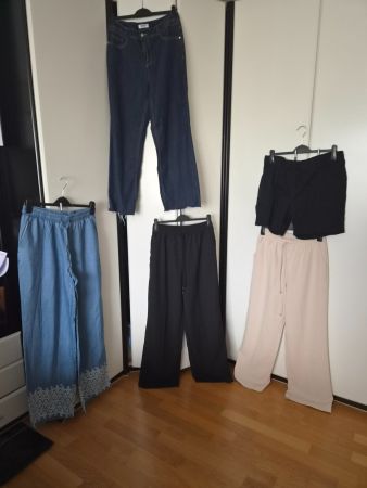 Damen Hose 5er Pack verschiedene Farben Grösse M