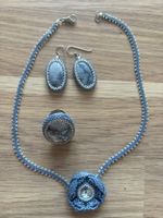 Unique piece: handmade_leather, Japanese beads, stone