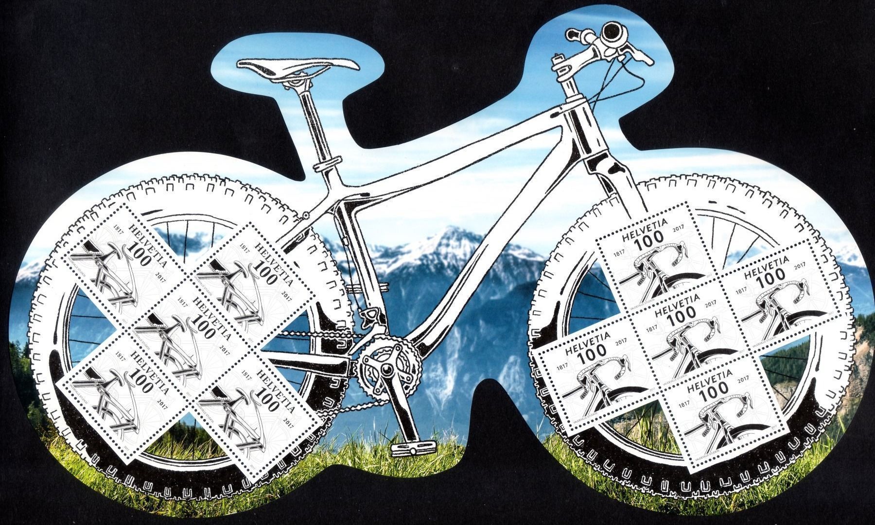 Alle Briefmarken: 200 JAHRE VELO 2017 ** POSTFRISCH ** - H442 – Neu (gemäss Beschreibung) aus Losone von EM2019