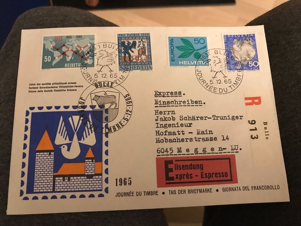 Polen Briefmarken 1965 „Tag Der Briefmarke“ – 1621Zf-1622Zf Mit Zierfeld, Postfrisch MNH