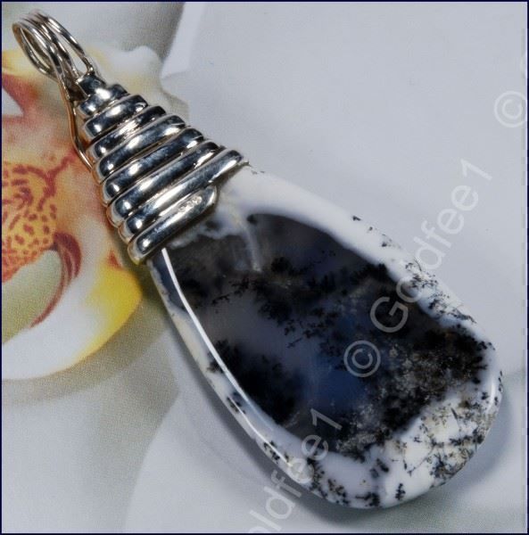 Anhänger: DENDRITE OPAL, Dendriten Opal Anhänger 925 Silber – Neu und originalverpackt aus Oberglatt ZH von Goldfee1 2