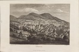 Historischer Stahlstich HERISAU