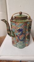 Antike Chinesische Teekanne mit Drachen  Cloisonné