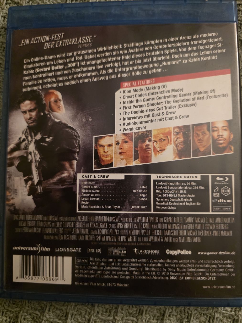 Alle DVDs: Gamer - Blu-ray – Gebraucht aus Ellikon a d Thur von razzorblog 1