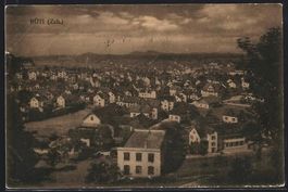 Rüti /Zch., Panorama mit Strassenpartie