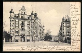 AK Bern, Falkenplatz, Länggasse, 1904